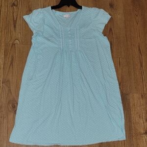 Miss Elaine Aqua Polka Dot Top